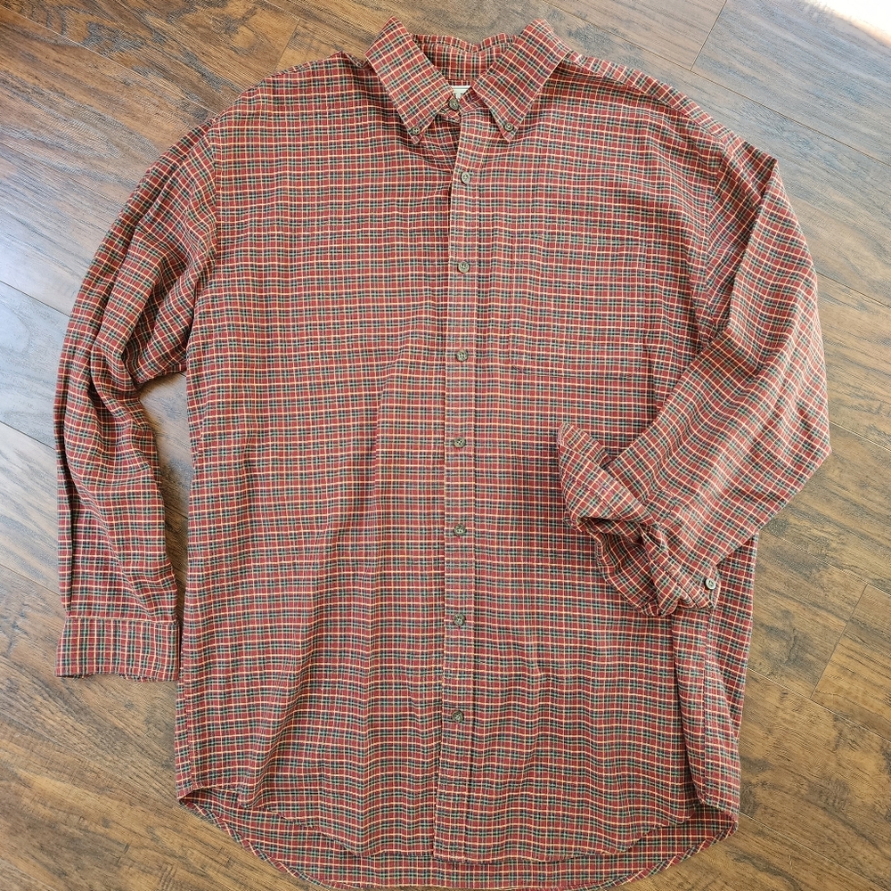 Vintage L.L. Bean Cotton Tall Flannel Shirt